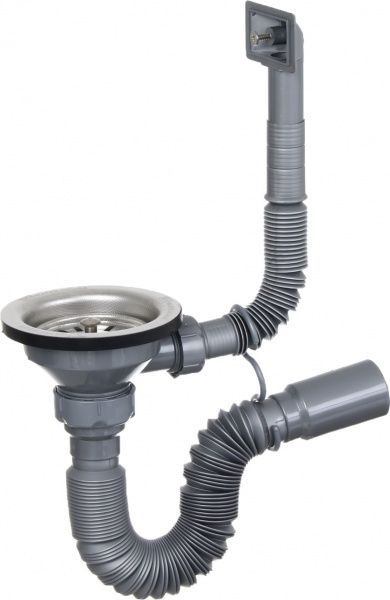 Мойка для кухни Water House MODERN-46D в комплекте с сифоном 