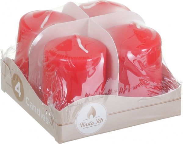 Набір свічок Адвента 40/60 червоних 4 шт. Pako-If