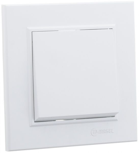 Выключатель одноклавишный Makel Karea 00 без подсветки 10 А 220В белый