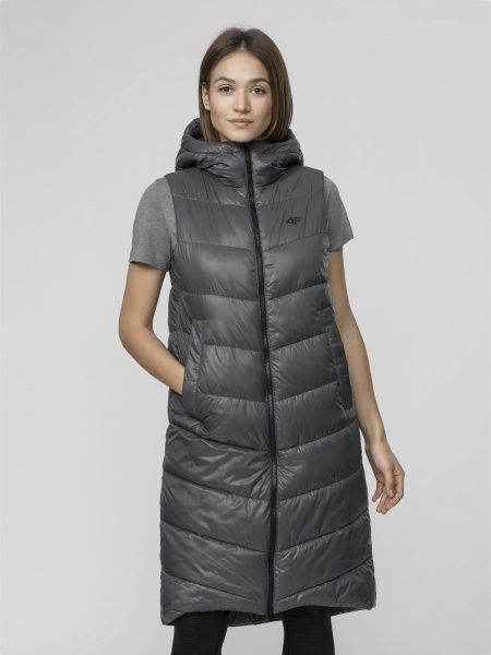 Жилет 4F D4L21-KUDP302-24S XS сірий
