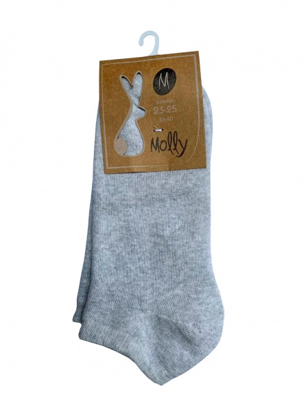 Шкарпетки жіночі Molly махрові р. 23-25 сірий меланж 