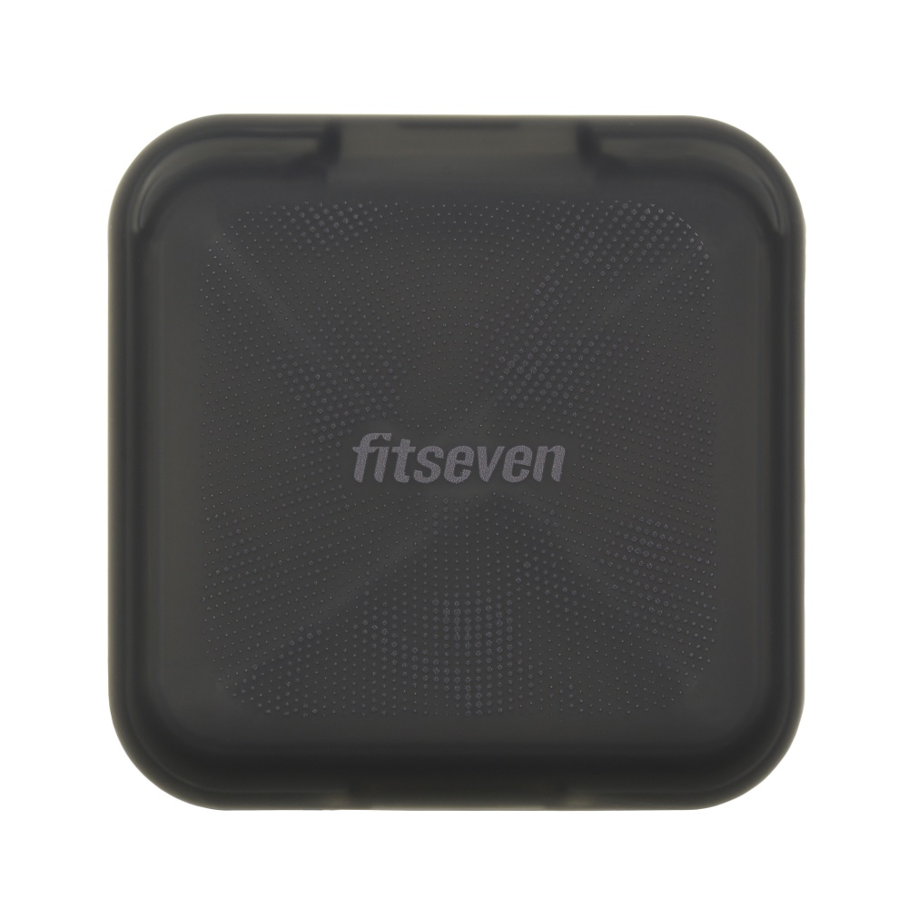 Кейс для капсул Fitseven прозрачный черный с точками TP005BB