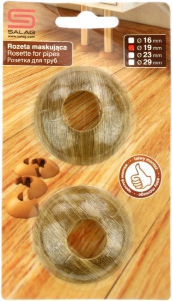 Розетка на трубы SALAG 37 дуб аляска 19 мм