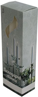 Набір свічок 6 шт. білий H20186-00 Feroma Candle