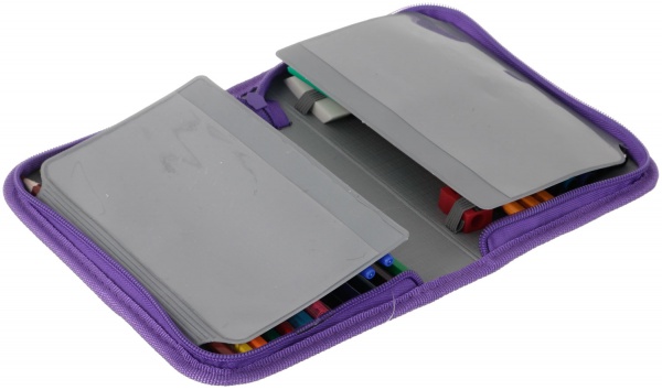 Пенал 22 предмета MP58378 разноцветный принт