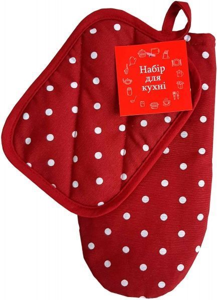 Набір кухонний Горох бордо 16x36 см Прованс 