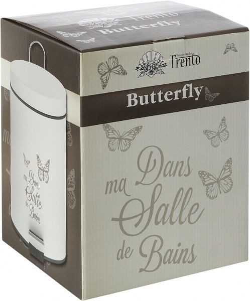 Ведро с педалью Trento Butterfly 46418