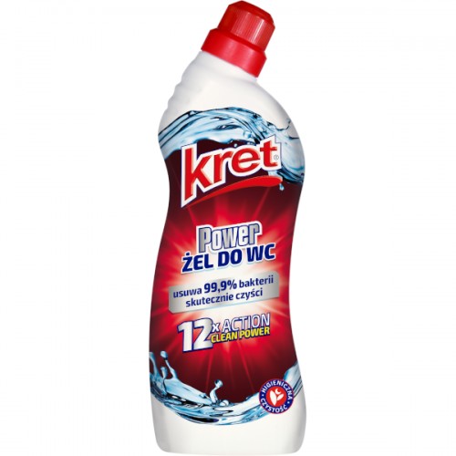 Средство для чистки унитаза Kret Power 12х Action 750 мл 