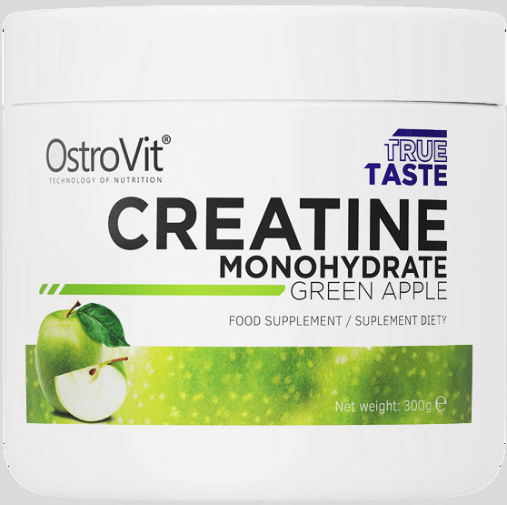 Креатин Ostrovit Creatine Monohydrate зелене яблуко 300 г 
