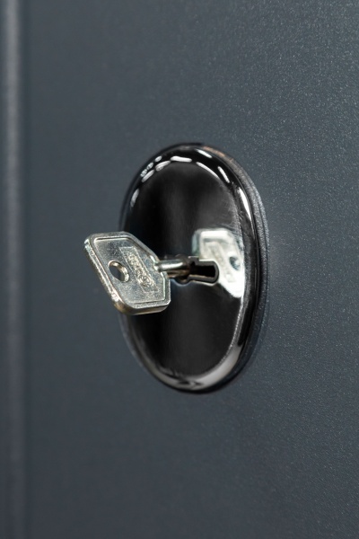 Двері вхідні Revolut Doors В-413 модель 172 графіт матовий / біла шагрень 2040x940 мм праві