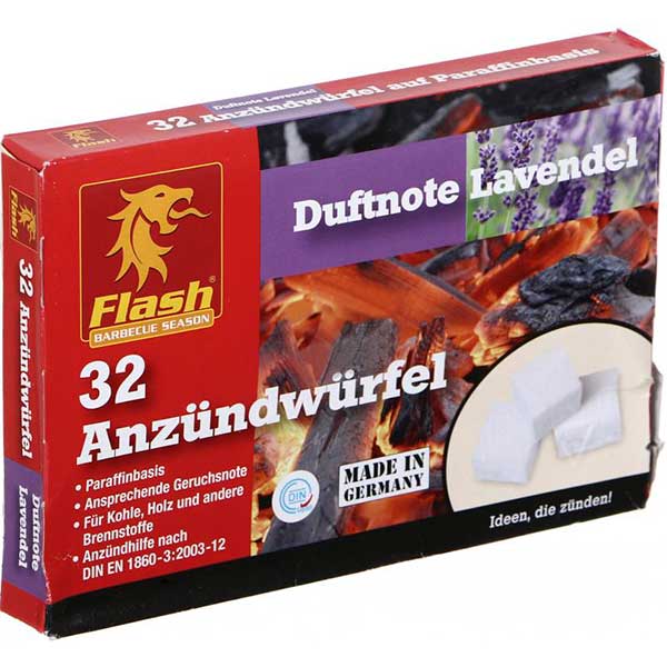 Підпалка для каміну та печі Flash лаванда 32 шт.