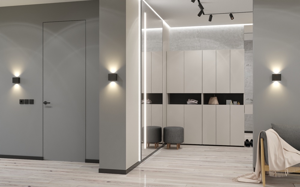 Шкаф Metkas Home MB001 6д ЛДСП 2130х900х350 мм кашемир / дуб артизан / кашемир