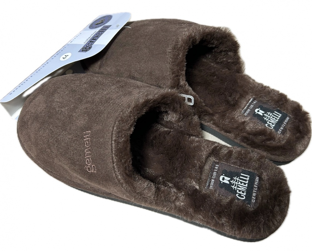 Капці домашні Gemelli Ярослав р.42 коричневий