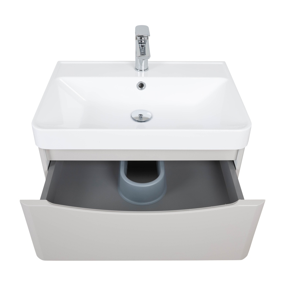 Тумба консольна Aqua Rodos Vista кашемір зумивальникомDeep 60см