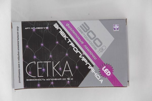 Гирлянда-сетка Джаз Лайт NTLD300-V-E встроенный светодиод (LED) 300 ламп 2 м