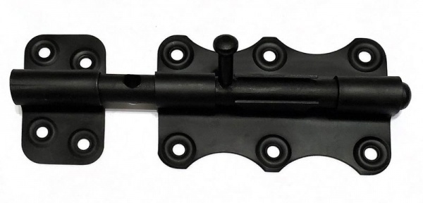 Шпингалет дверной С3 100x60 мм Aspect 90016433 черный