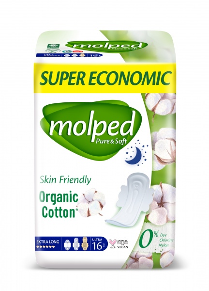 Прокладки гігієнічні Molped Pure&Soft night eco 16 шт.