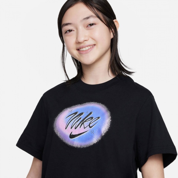 Футболка Nike G NSW TEE BOXY CARNIVAL FD0938-010 р.XL чорний