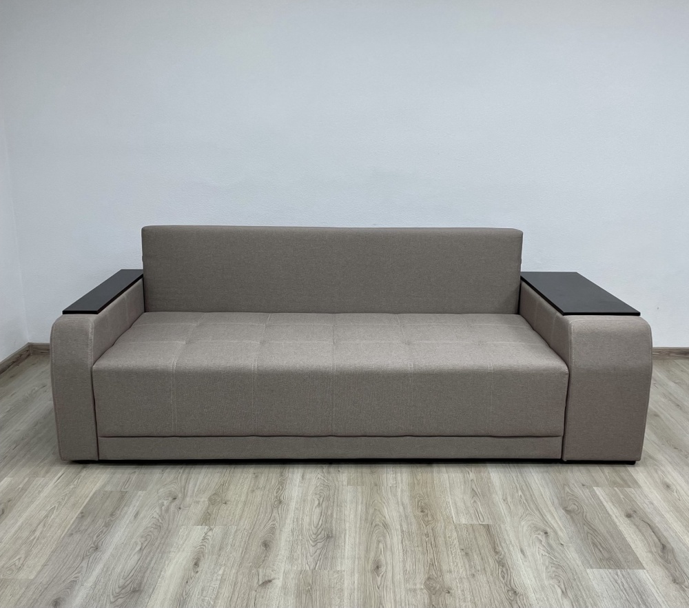 Диван прямий Елегант Епісофт Діжон ліва ніша капучино 2400x1060x890 мм