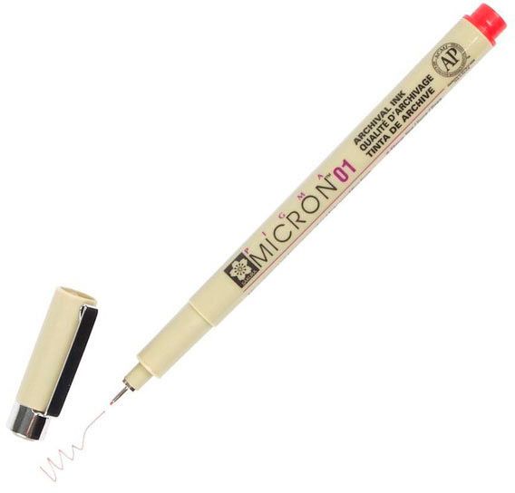 Линер PIGMA Micron Sakura (0.1) 0,25 мм красный 