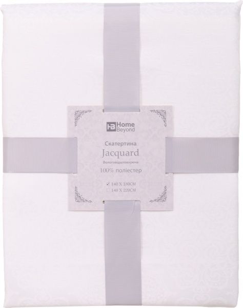 Скатерть Jacquard 140x180 см айвори Home Beyond 