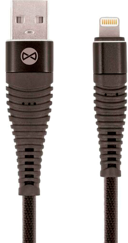 Кабель Forever Shark USB - Lightning 2A 1 м чорний (5900495679345) 