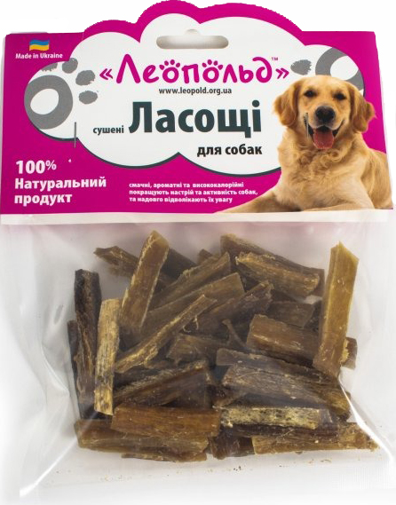 Лакомство Леопольд сухожилие сушеное 100 г 4820185492102