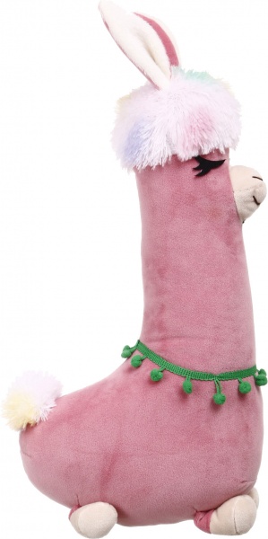 Подушка-обнимашка Лама 22x47 см пудра Гулівер Країна 