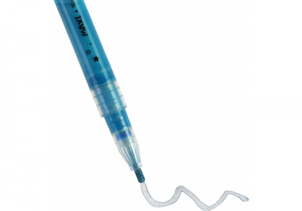 Набір маркерів металізованих Maxi з кольоровим контуром 12 кольорів MX15247 