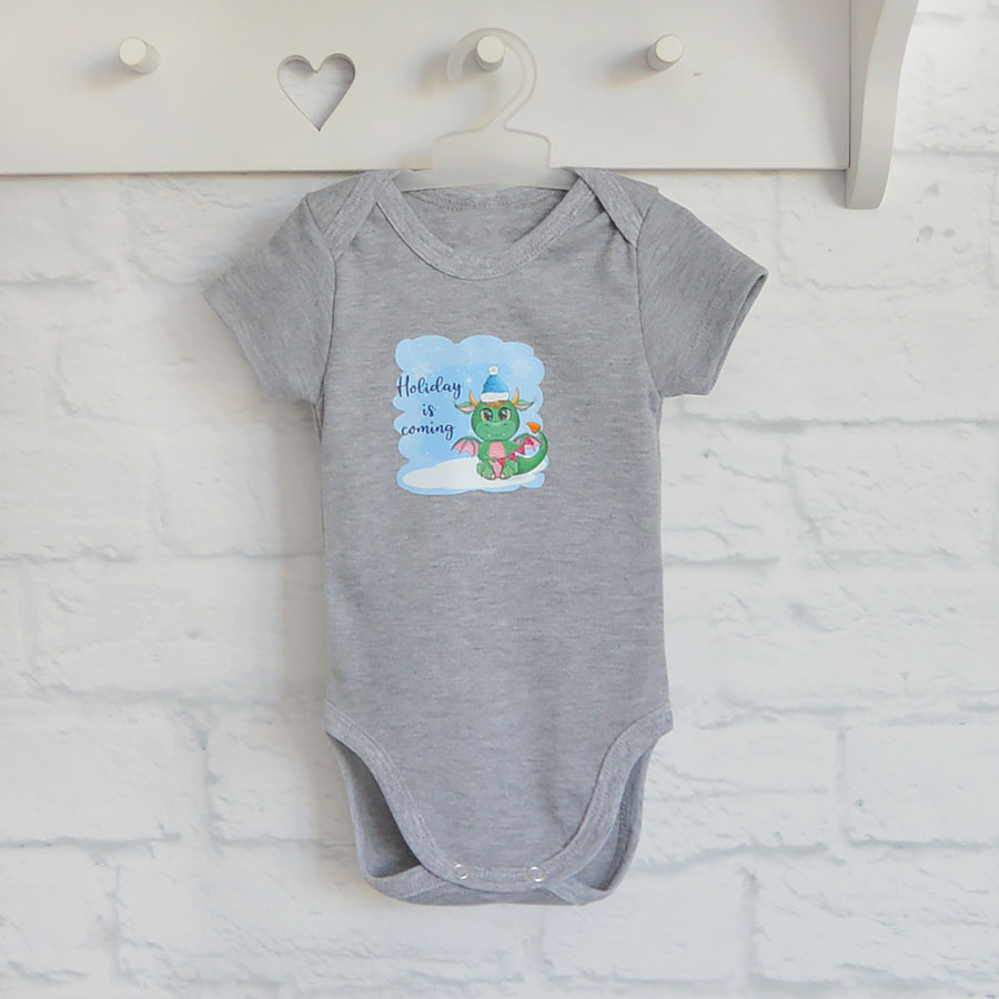 Боди детское для мальчика Blanka Праздник р.92 серый 110381