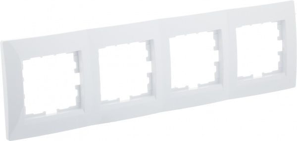 Рамка чотиримісна UP! (Underprice) One Plus горизонтальна білий 706-0200-149