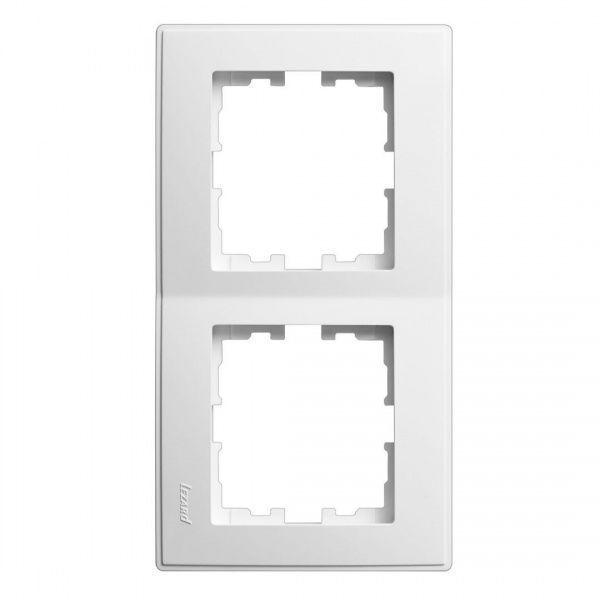 Рамка двомісна Lezard Lesya вертикальна білий 705-0200-152