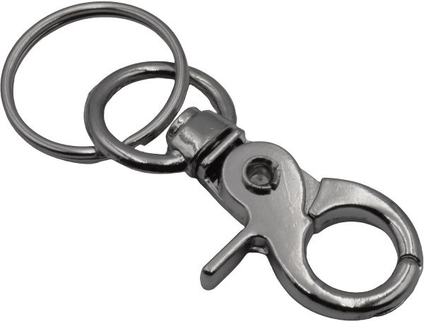 Карабін з вертлюгом, та кільцем (LF-441) 