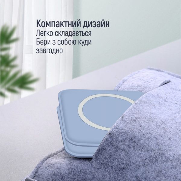 Беспроводное зарядное устройство ColorWay MagSafe Duo Charger 15W for iPhone синее (CW-CHW32Q-BL)