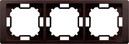 Рамка трехместная Simon Basic универсальная шоколадный BMRC3/47