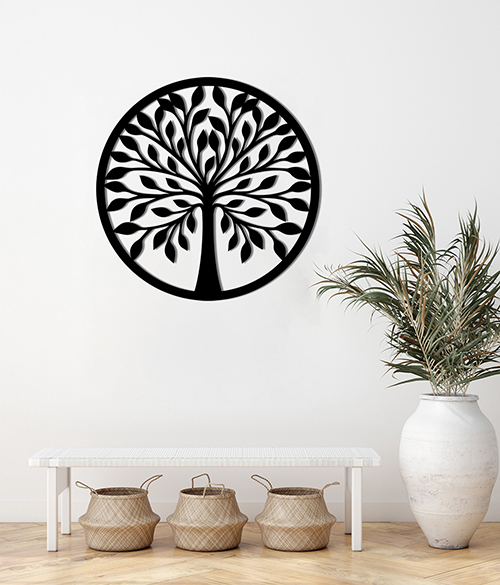 Панно PN211 дерево 56x56 см коричневый 