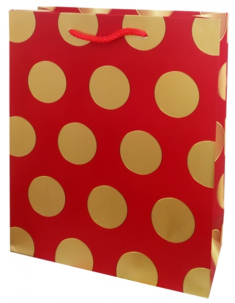 Пакет подарочный 30x40x10 см премиум-класса (високой плотности, с тиснением фольгой) Happycom International