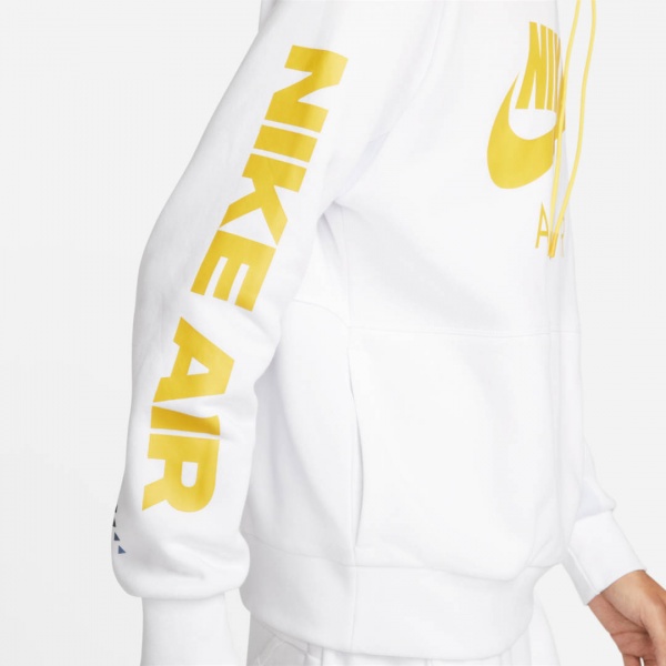 Джемпер Nike M NSW NIKE AIR BB PO HD DM5202-100 р. M белый