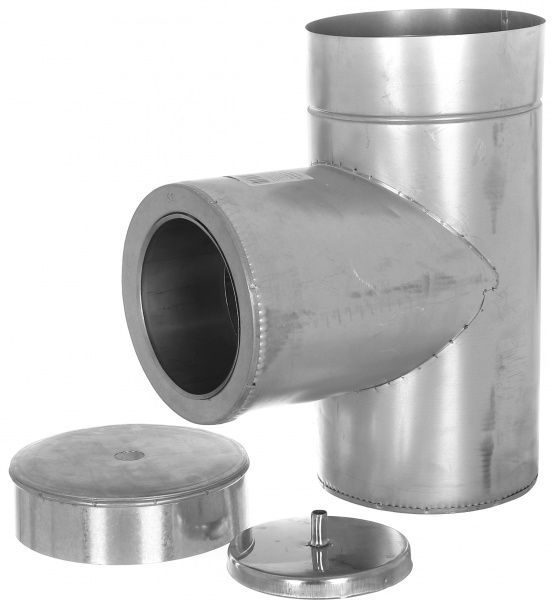 Трійник термо 1 мм нерж/оц Ф180/250 мм 87°LIRA-LTD 