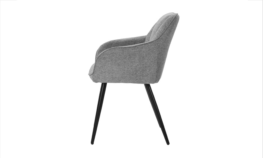 Стілець обідній Prestol Орікс сірий / чорний