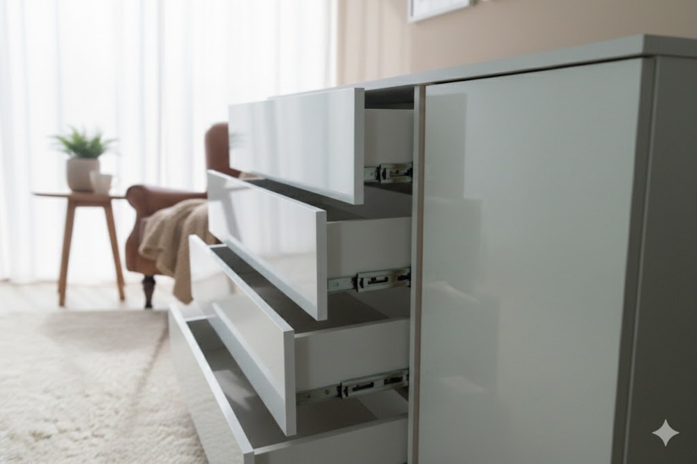 Комод Центр Меблів Porta 1380x905x406 мм дуб артізан/білий глянець