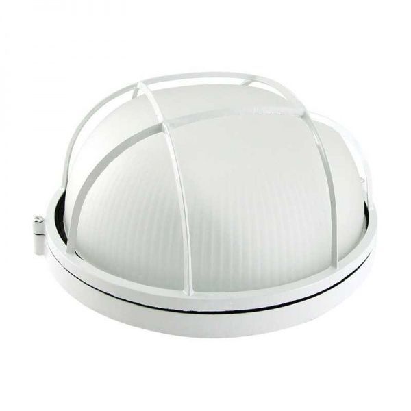 Світильник адміністративний IEK НПП1102 круг/решітка 100 Вт IP54 білий 