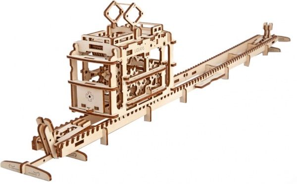 Конструктор Ukrainian Gears Трамвай с рельсами 70008