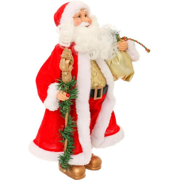 Фигура Санта ST18-61313 46 см красно-золотая