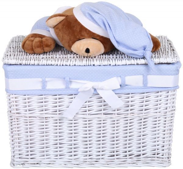 Кошик плетений з текстилем Tony Bridge Basket дитяча 60х40х40 см JM13-2TK-1 