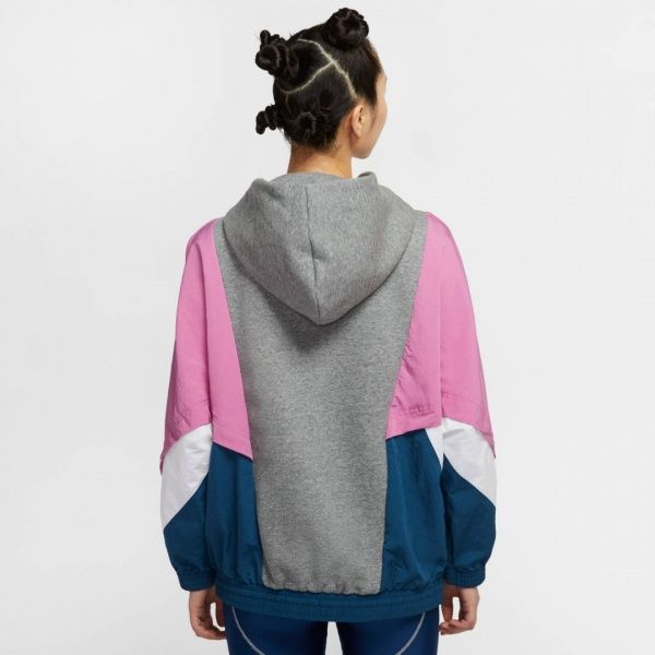 Джемпер Nike W NSW ICN CLSH PO HOODY MIX OS CJ2029-091 р. L сірий