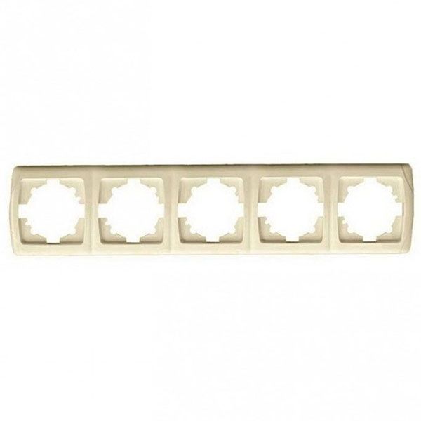 Рамка Viko Carmen 5-ная кремовая