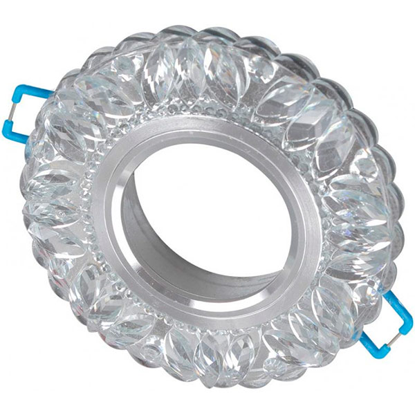 Светильник точечный Светкомплект SVC 103 с LED-подсветкой 7 Вт GU5.3 прозрачный/хром 