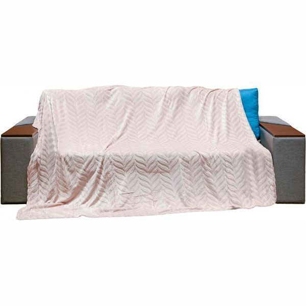 Плед La Nuit Embossed пудровый 160x200 см