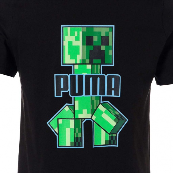 Футболка Puma MINECRAFT GRAPHIC TEE 53437401 р.M чорний